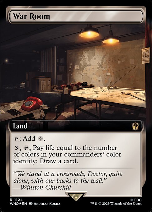 WHO: War Room (Extended Art) (Surge Foil)