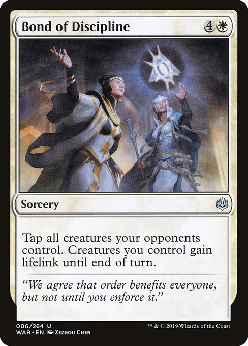 WAR: Bond of Discipline