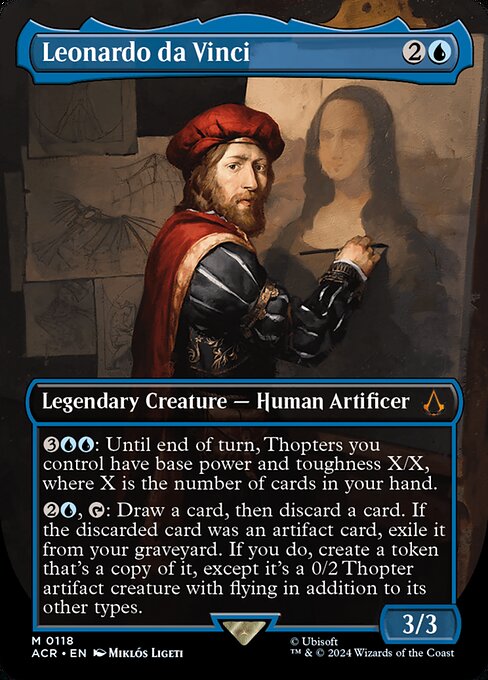 ACR: Leonardo da Vinci (Borderless) (Foil)
