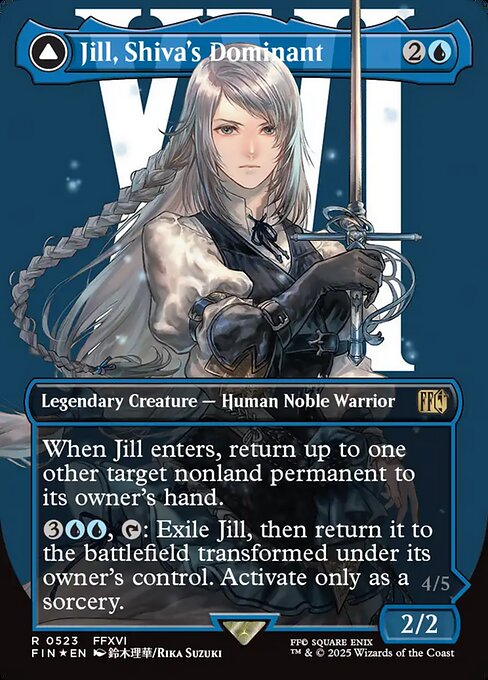 FIN: Jill, Shiva's Dominant (Borderless) (Surge Foil)