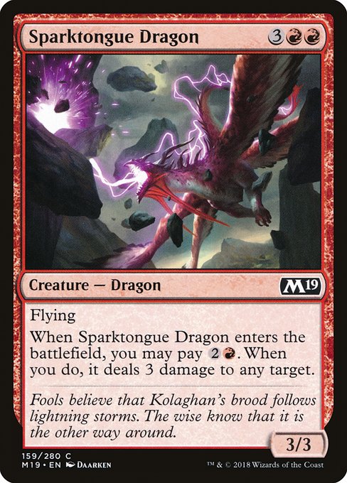 M19: Sparktongue Dragon (Foil)