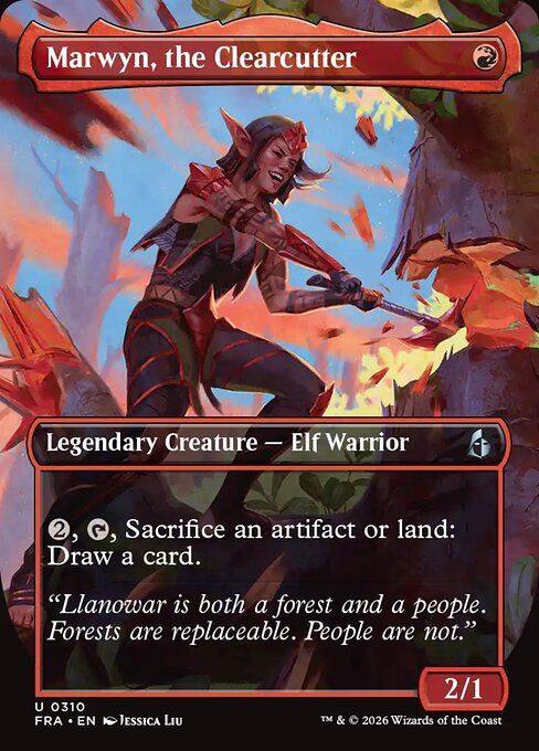 FRA: Marwyn, the Clearcutter (Borderless) (Foil)