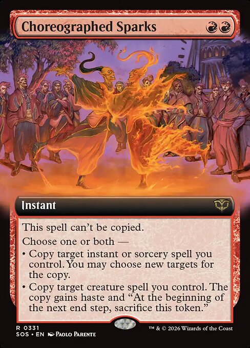 SOS: Choreographed Sparks (Extended Art)