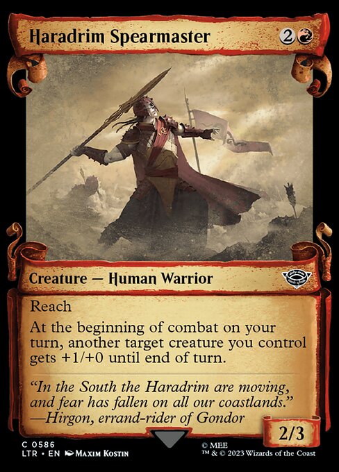 LTR: Haradrim Spearmaster (Showcase Scrolls)