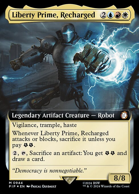 PIP: Liberty Prime, Recharged (Extended Art) (Surge Foil)