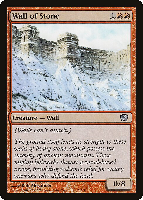 8ED: Wall of Stone (Foil)