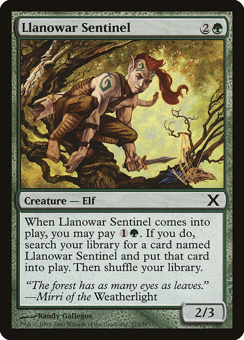 10E: Llanowar Sentinel (Foil)