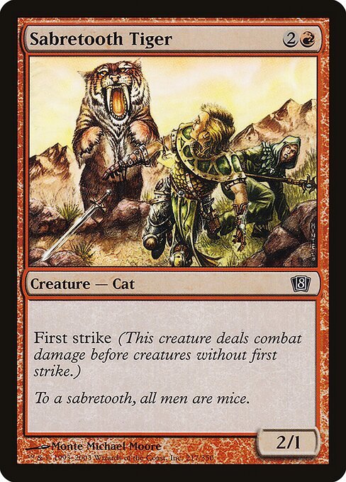 8ED: Sabretooth Tiger (Foil)