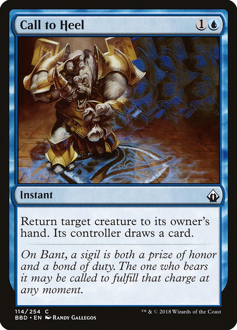 BBD: Call to Heel