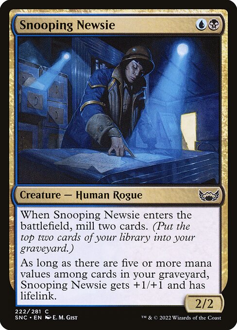 SNC: Snooping Newsie (Foil)