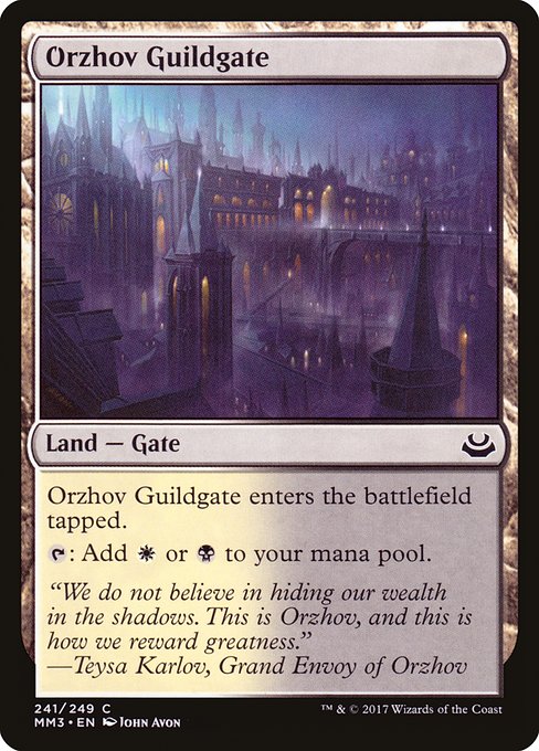 MM3: Orzhov Guildgate (Foil)