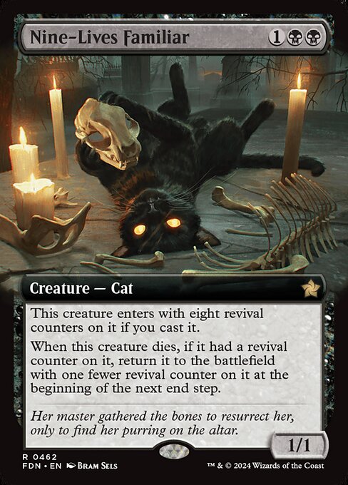 FDN: Nine-Lives Familiar (Extended Art) (Foil)