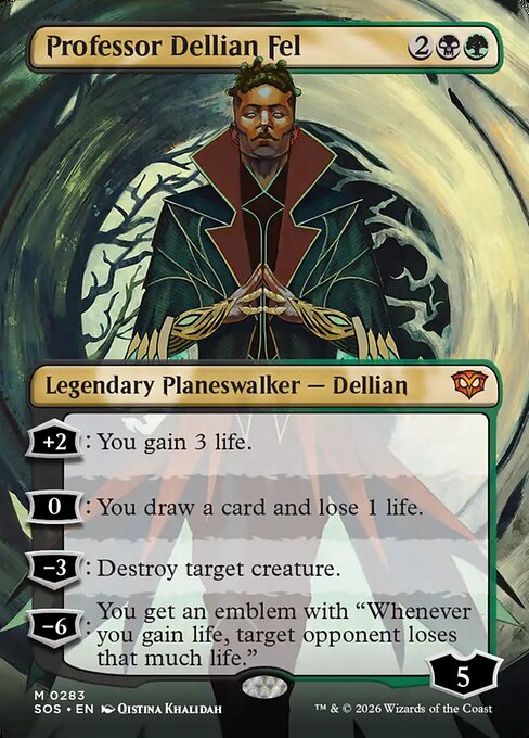 SOS: Professor Dellian Fel (Borderless) (Foil)