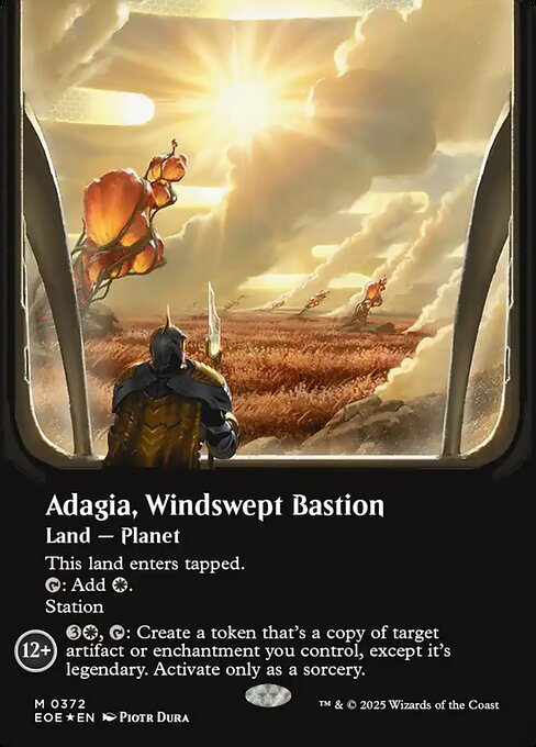 EOE: Adagia, Windswept Bastion (Borderless) (Galaxy Foil)