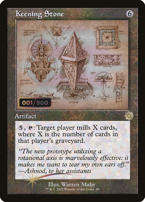 BRR: Keening Stone (Schematic) (Serial Numbered) (Foil)