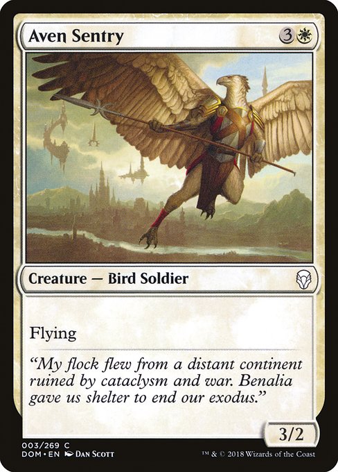 DOM: Aven Sentry (Foil)