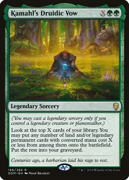 DOM: Kamahl's Druidic Vow