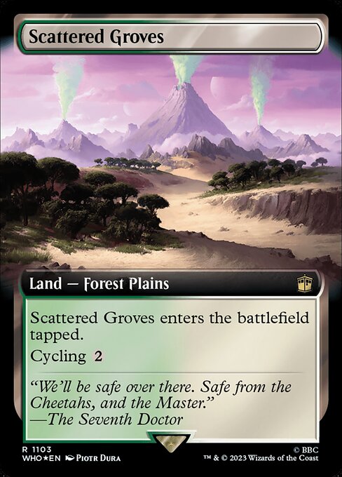 WHO: Scattered Groves (Extended Art) (Surge Foil)