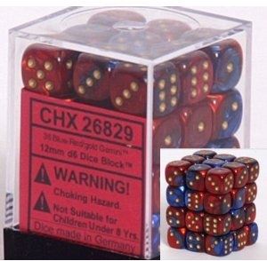 Chessex Gemini 12mm D6 Dice Block (36-Dice)