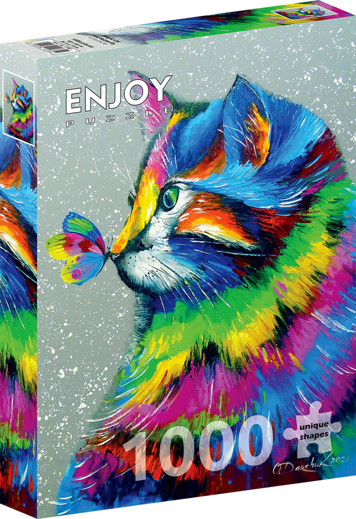 Bright Cat and Butterfly (1000 pc puzzle)