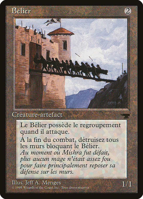 REN: Battering Ram (French) - "Belier"