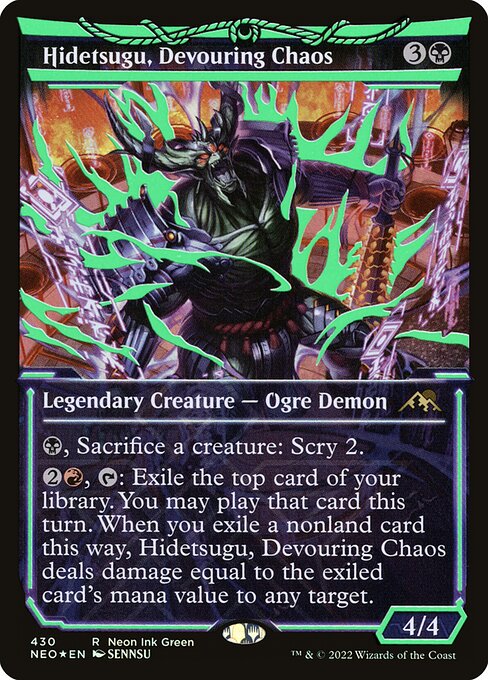 NEO: Hidetsugu, Devouring Chaos (Neon Green) (Foil)