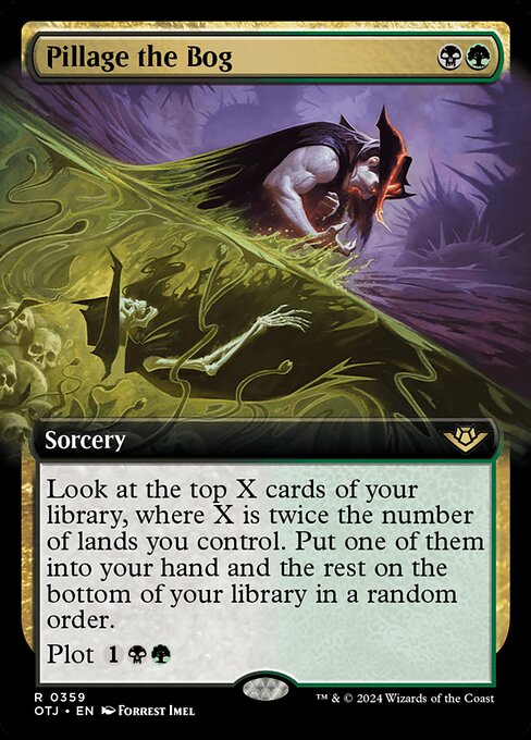 OTJ: Pillage the Bog (Extended Art) (Foil)