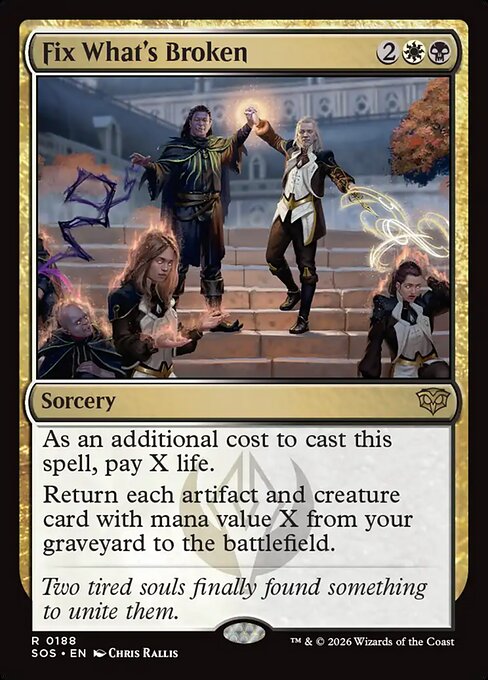 SOS: Fix What's Broken