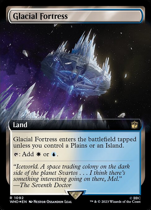WHO: Glacial Fortress (Extended Art) (Surge Foil)