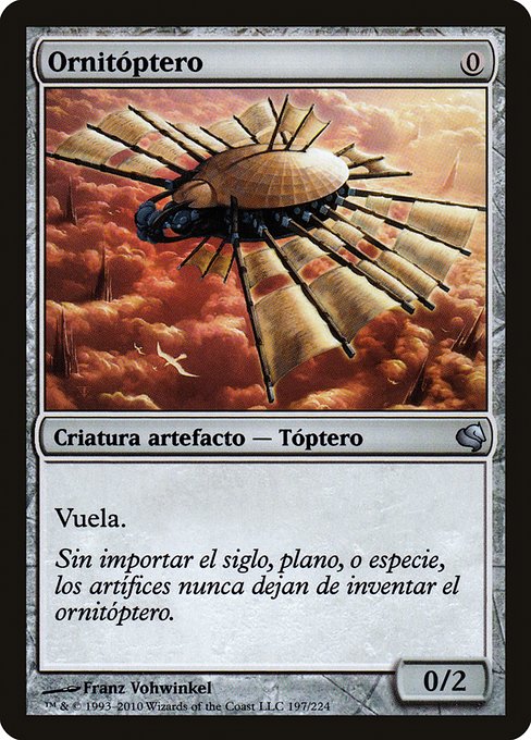 PS11: Ornithopter (Spanish) - "Ornitoptero"