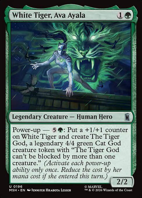 MSH: White Tiger, Ava Ayala