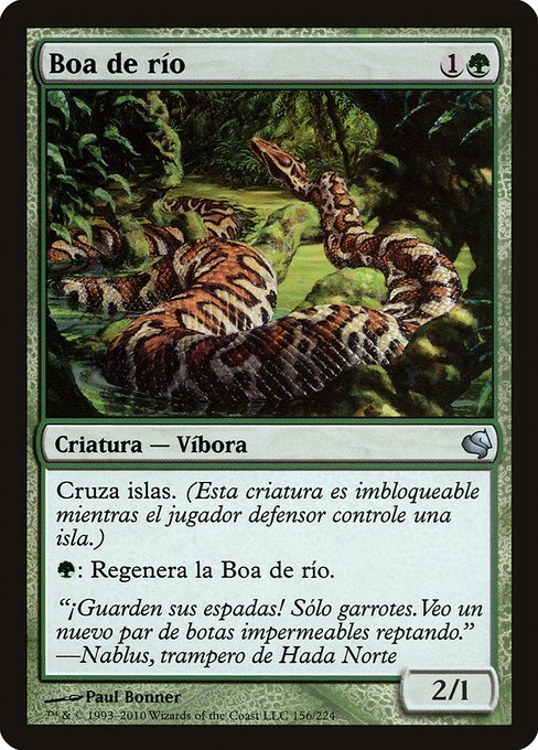 PS11: River Boa (Spanish) - "Boa de rio"