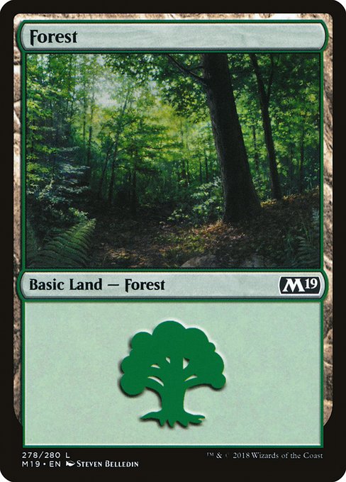 M19: Forest (278) (Foil)