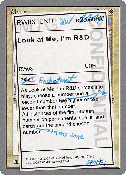 UNH: Look at Me, I'm R&D (Foil)
