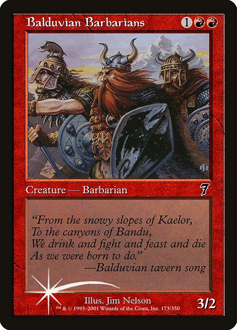 7ED: Balduvian Barbarians (Foil)