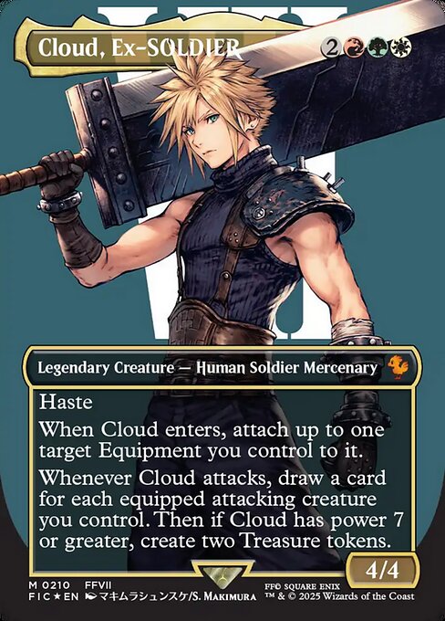 FIC: Cloud, Ex-SOLDIER (Borderless) (Surge Foil)