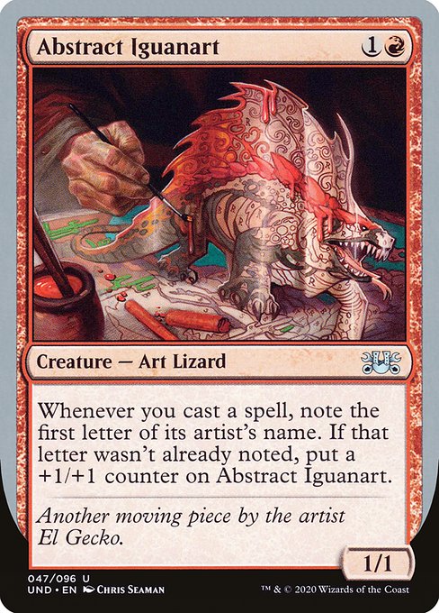 UND: Abstract Iguanart