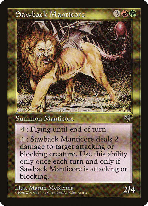 MIR: Sawback Manticore