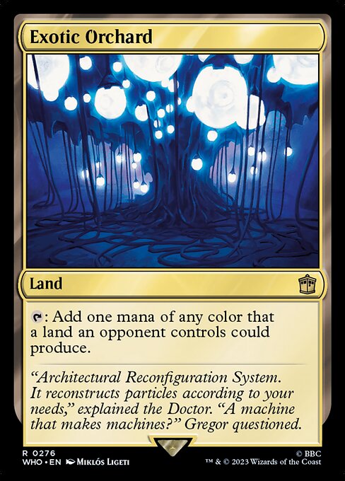 WHO: Exotic Orchard