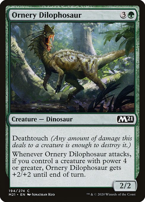 M21: Ornery Dilophosaur (Foil)