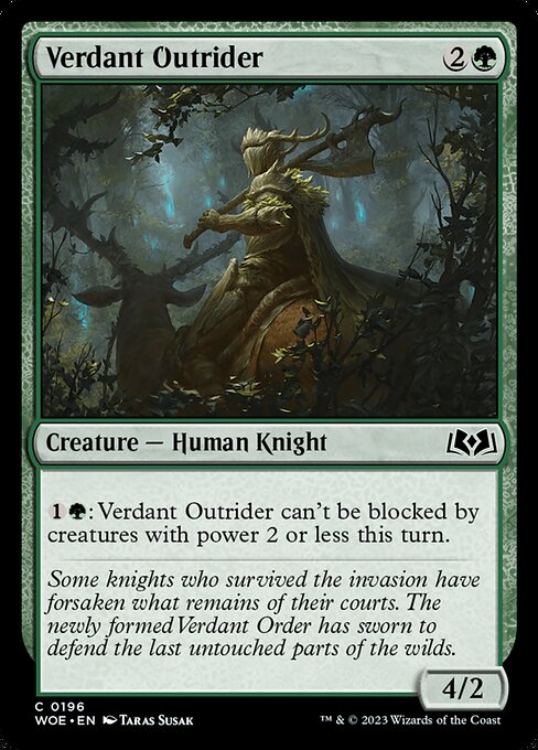 WOE: Verdant Outrider (Foil)