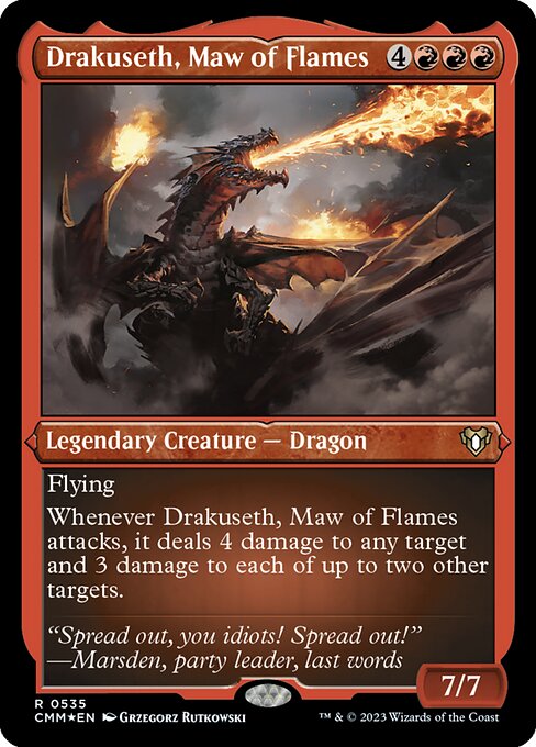 CMM: Drakuseth, Maw of Flames (Foil Etched)