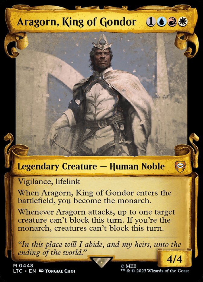 Aragorn, King of Gondor (Showcase Scrolls) [Foil] :: LTC