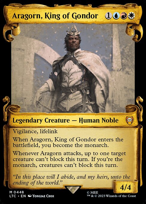 LTC: Aragorn, King of Gondor (Showcase Scrolls) (Foil)