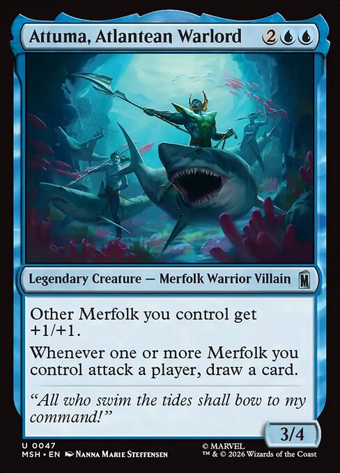 MSH: Attuma, Atlantean Warlord (Foil)