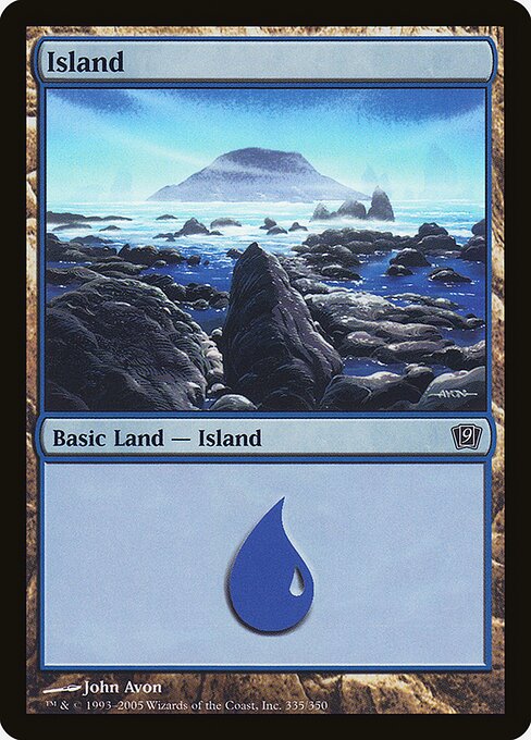 9ED: Island (335) (Foil)
