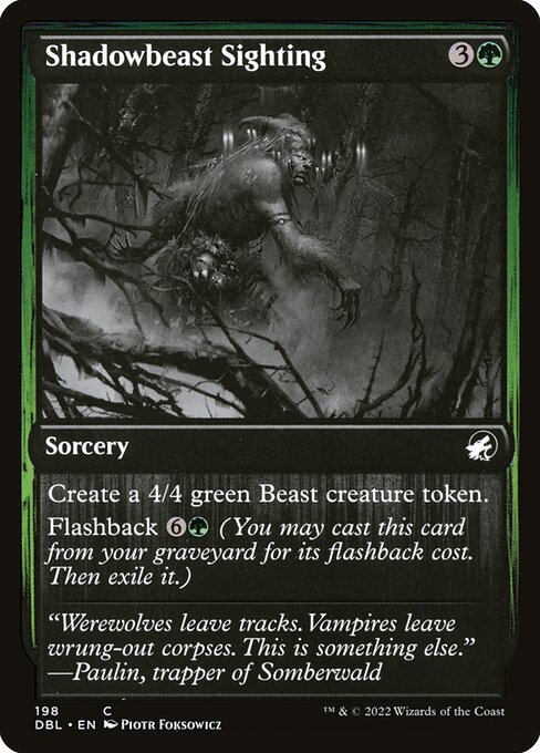 DBL: Shadowbeast Sighting (Foil)