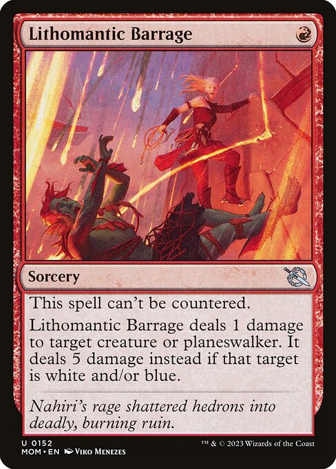 MOM: Lithomantic Barrage (Foil)