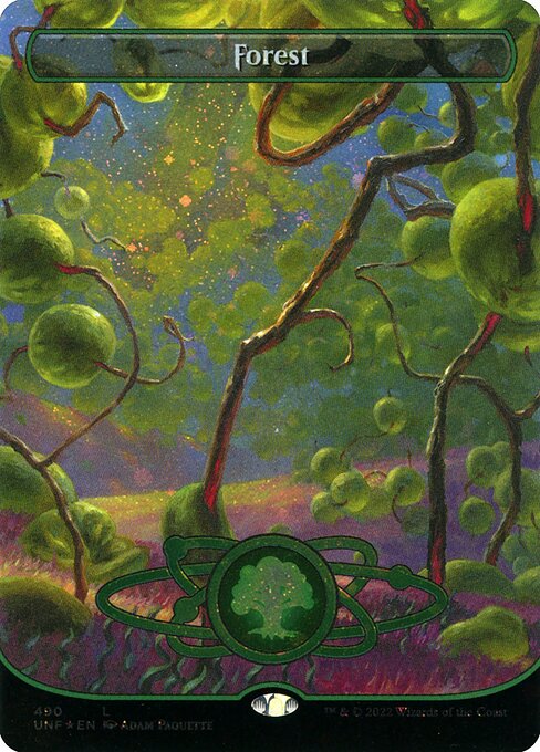 UNF: Forest (490) (Borderless) (Galaxy Foil)