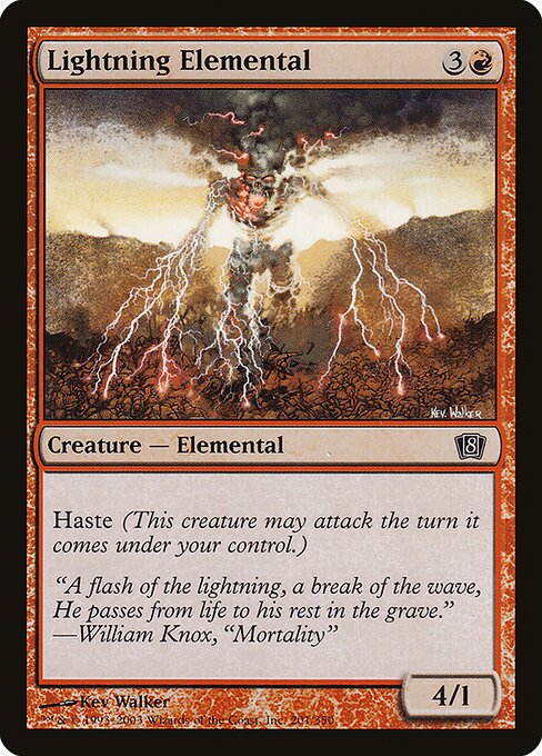 8ED: Lightning Elemental (Foil)